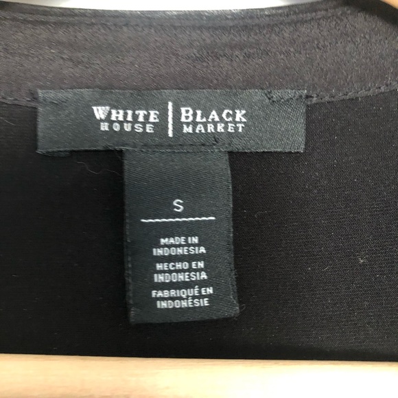 White House Black Market Black Scroll Tiered Top - Picture 6 of 16